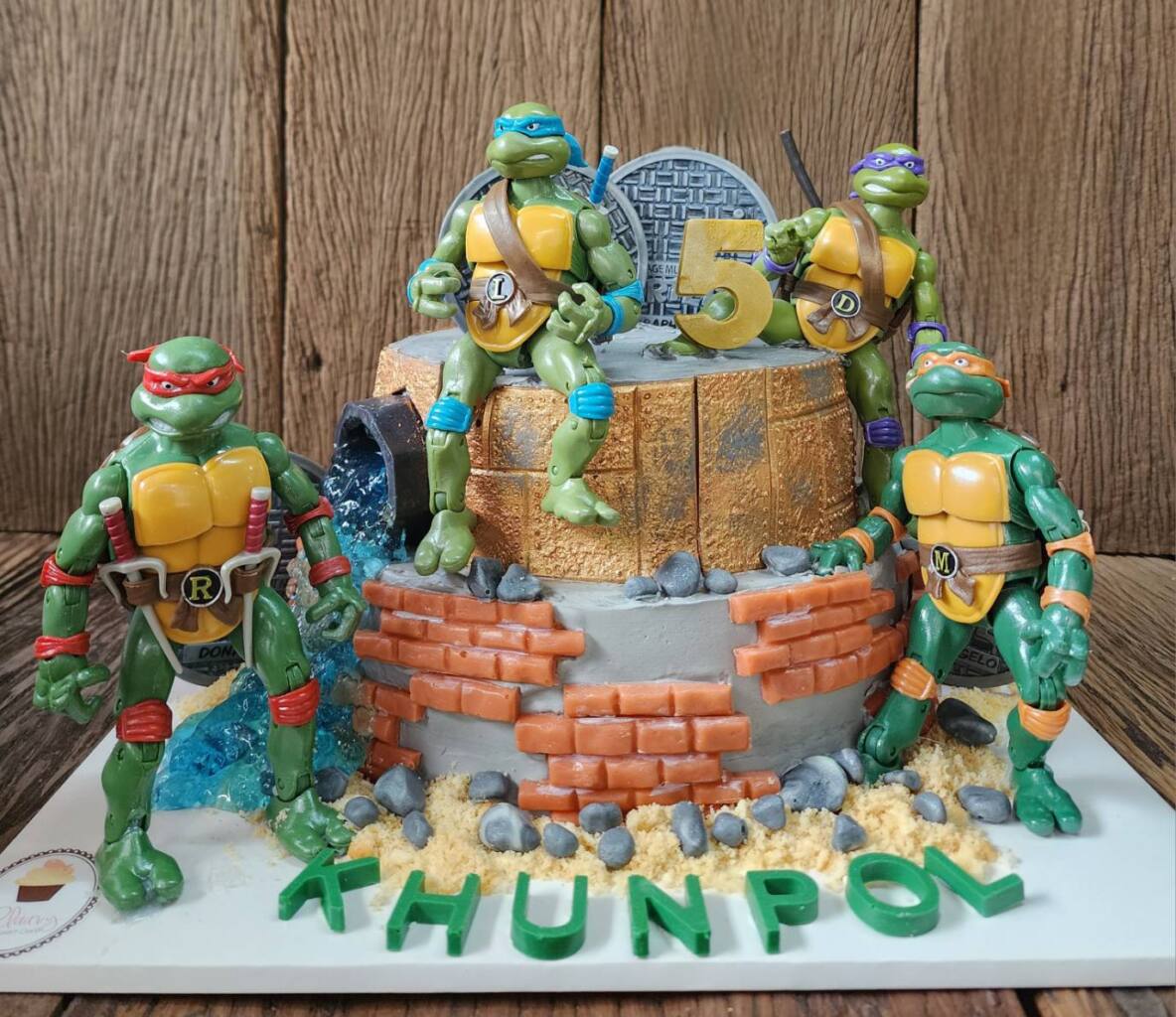 เค้กวันเกิดช็อคโกแลต The Ninja Turtles